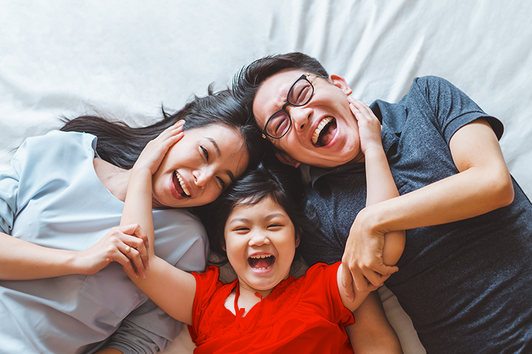 Happy Family with Life Insurance Plans