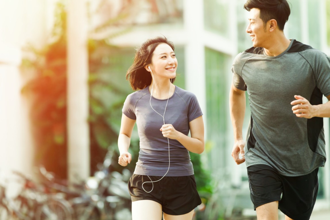 couple running